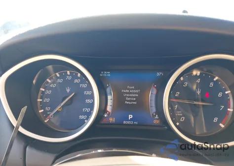 2017 Maserati Ghibli S z USA, uszkodzony, nr VIN ZAM57RSL6H1213114